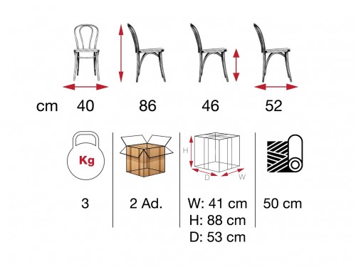 Caris Wooden Chair ALBA / ABA 03